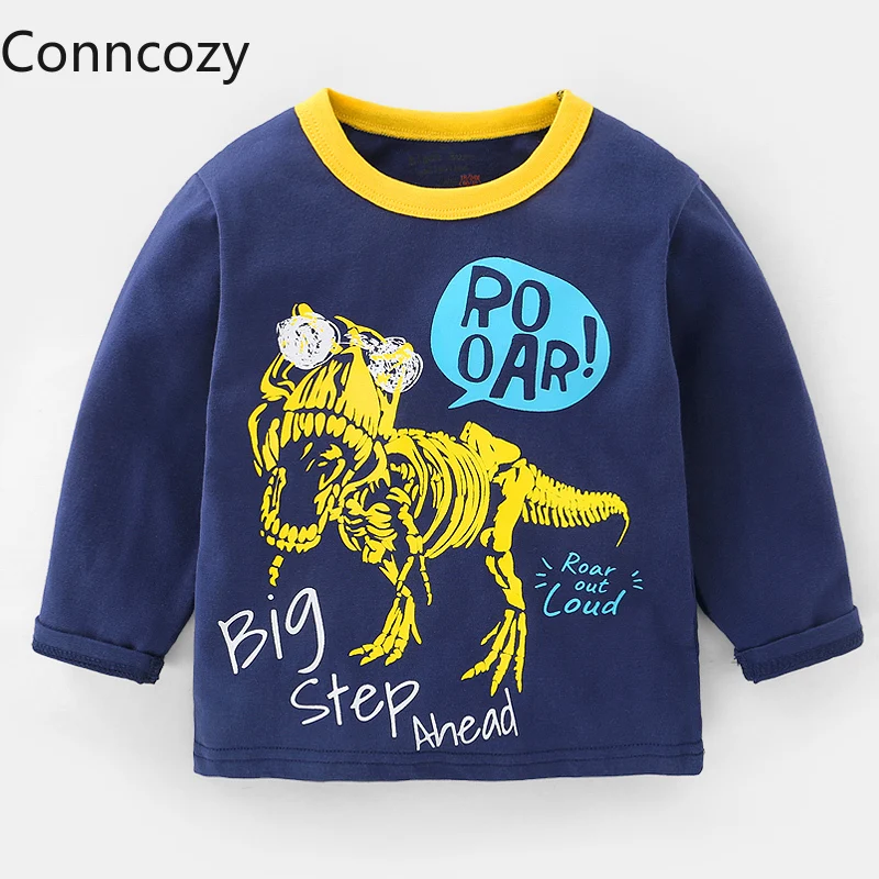 

Boys' Long Sleeve T-shirt Pure Cotton Bottom Shirt Autumn Toddler Clothing Spring Kids T-Shirts Children's Baby Fashion 1-3 Year