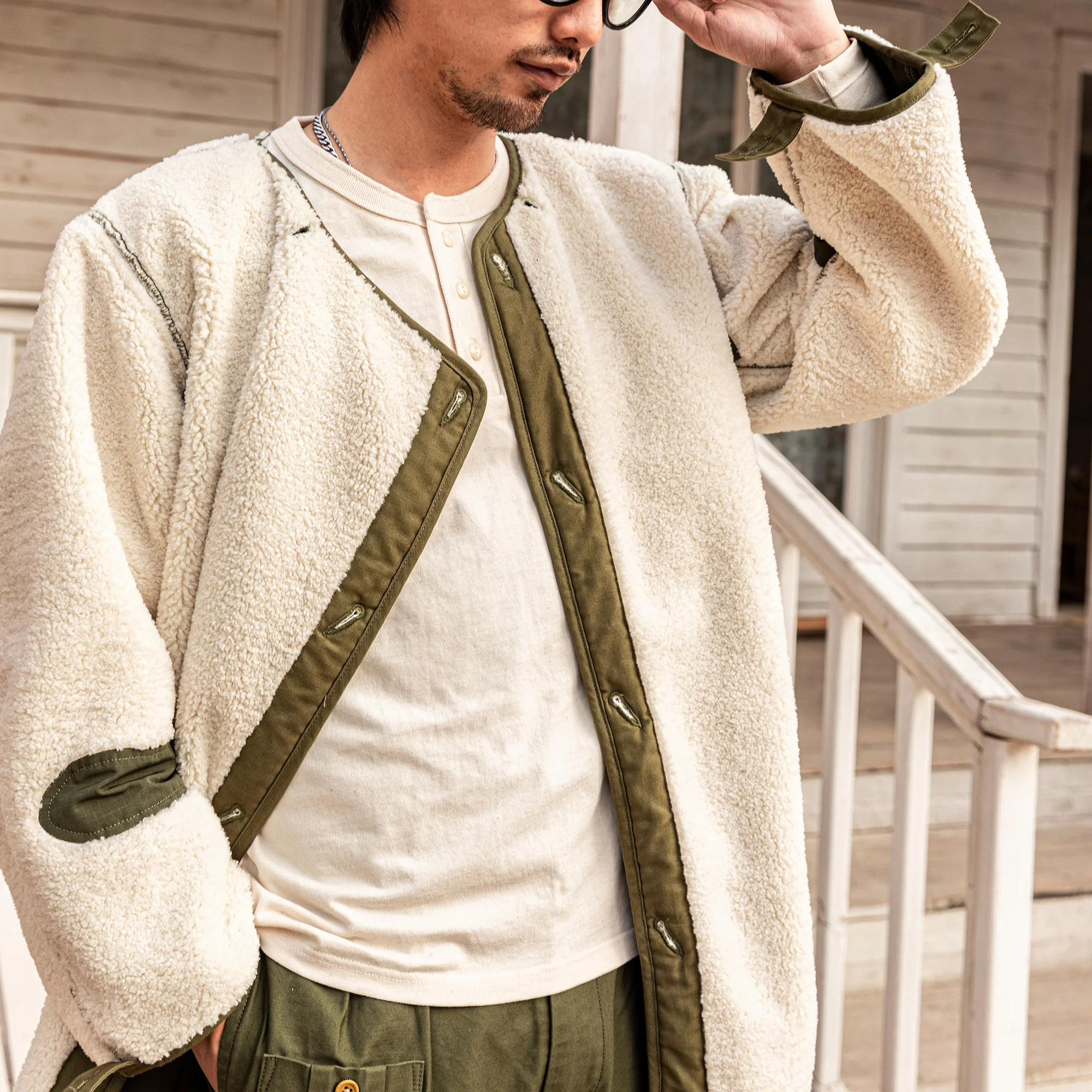 

M51-0002 Big US Size 50% Wool Lining Loose fitting Super Warm M51 Parka Jacket