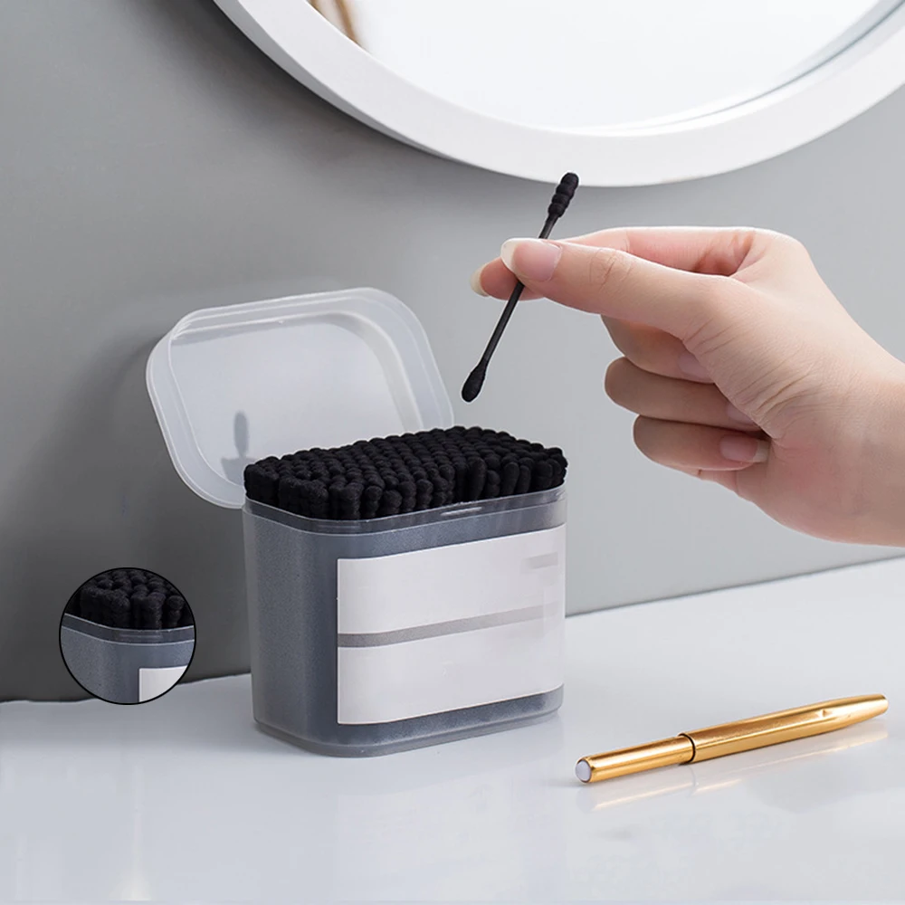 Коробка для чистки зубочисток бытовые хлопковые чистящие палочки с двойной