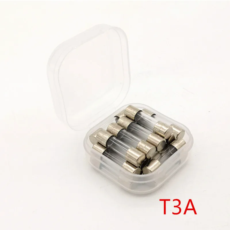 (20 шт./партия) T3A 250V 5x20mm медленный стеклянный трубчатый предохранитель UL VDE RoHS