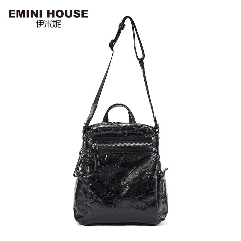 EMINI дом в стиле панк женский рюкзак несколько Способы ношения Женская сумка через