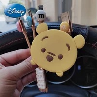 disney mickey mouse pooh 3 telescopic car phone charging cable usb multi function data cable