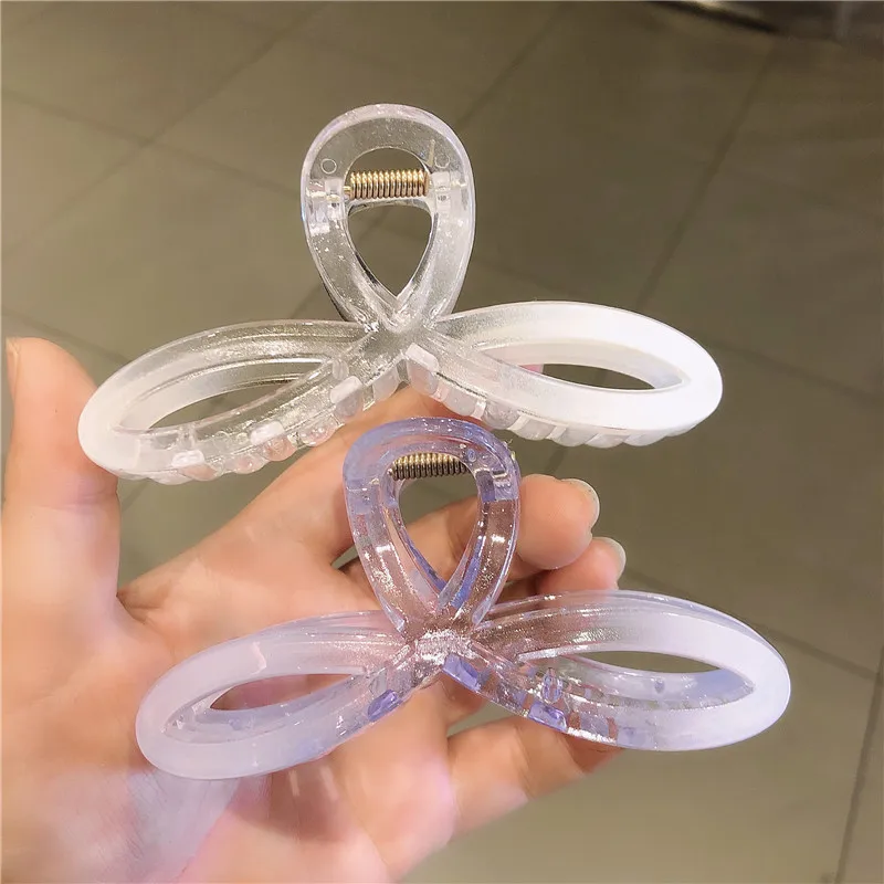 

1Pc Korean Solid Hair Claws Elegant Clear Acrylic Hair Clips Hairpins Barrette Headwear For Women Girls Hair Accessories Gifts