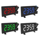 Большой изогнутый Экран умные часы-будильник с полным спектром Яркость диммер электронные настольные часы Двойные сигналы Таймер Цифровой Дисплей стол T