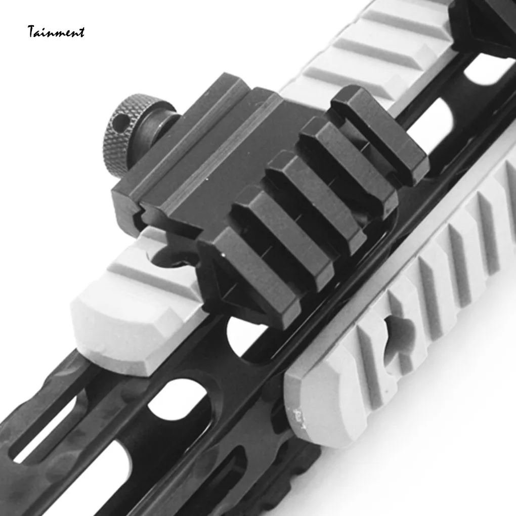 

45 Degree Angle Tactical Scope Mount Aluminum 4 Slot Side Rail RTS Sight Rail Airsoft 45mm 20mm Base Adapter Sight Guide Base