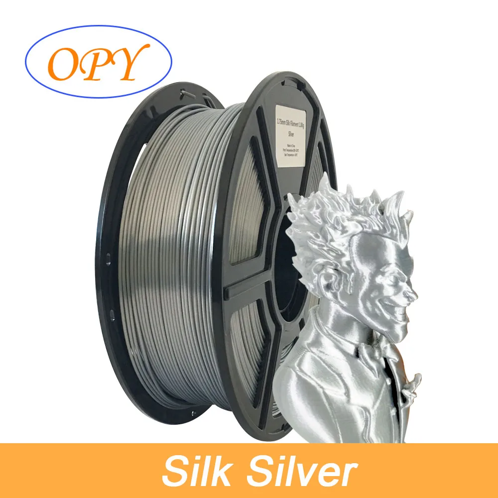 

Silky Gold Pla Filament Silk 1.75 Bronze Copper Satin Silver Polymer Producten Wire For 3 D Pen Reel 100g 10m