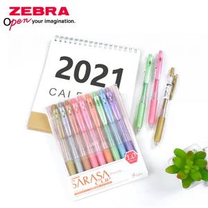 Японская гелевая ручка ZEBRA JJE15, металлическая блестящая и блестящая, серия JJ15, 1,0 мм, офисные и студенческие заметки