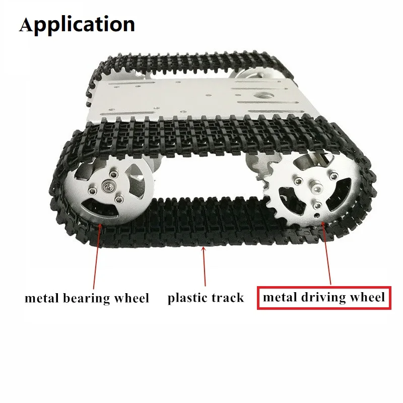 Металлическое приводное колесо DOIT для робота танка шасси автомобиля экшн от