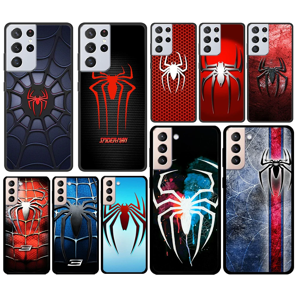 

Spider Man Marvel Cool for Samsung Galaxy S21 S20 FE Ultra Lite S10 S9 S8 S7 S6 Edge Plus Silicone Soft Black Phone Case