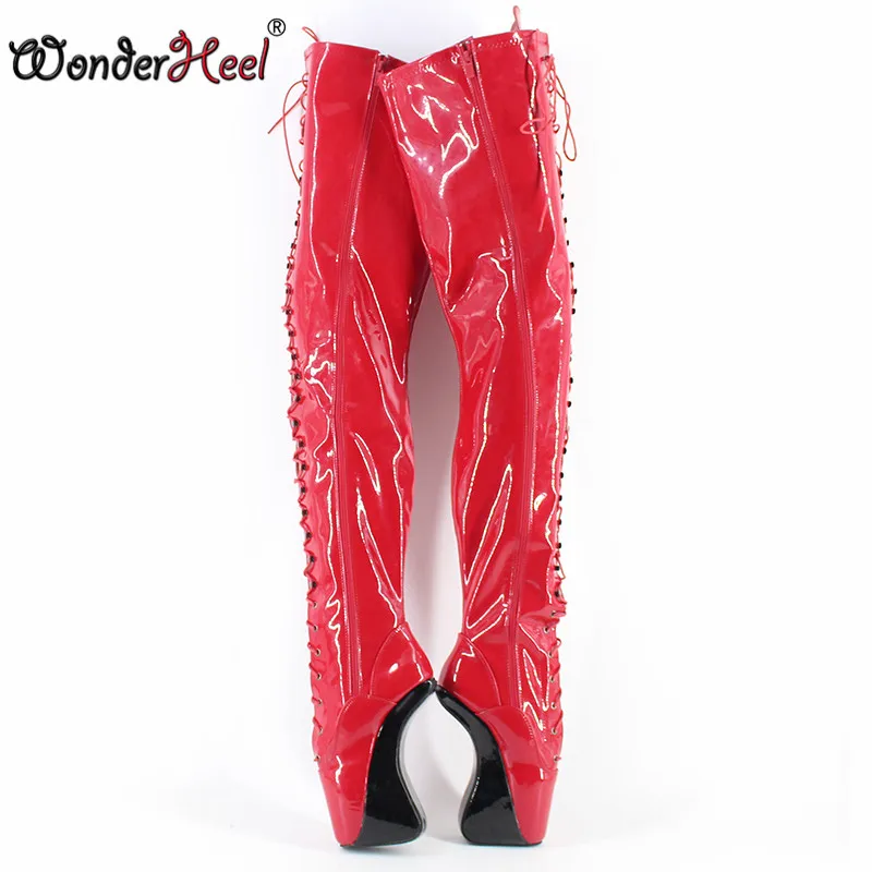 Wonderheel очень высокий каблук приблизительно 7 дюймов модный внешний вид необычный