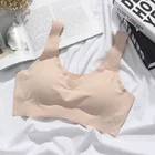 Бесшовное женское нижнее белье для фитнеса. Тонкое белье держащее форму. Тонкий эластичный топ с эффектом пуш-ап. Женское нижнее белье. Бюстгальтер без косточек. Топ для фитнеса без косточек. Бюстгальтер с Пуш-ап.