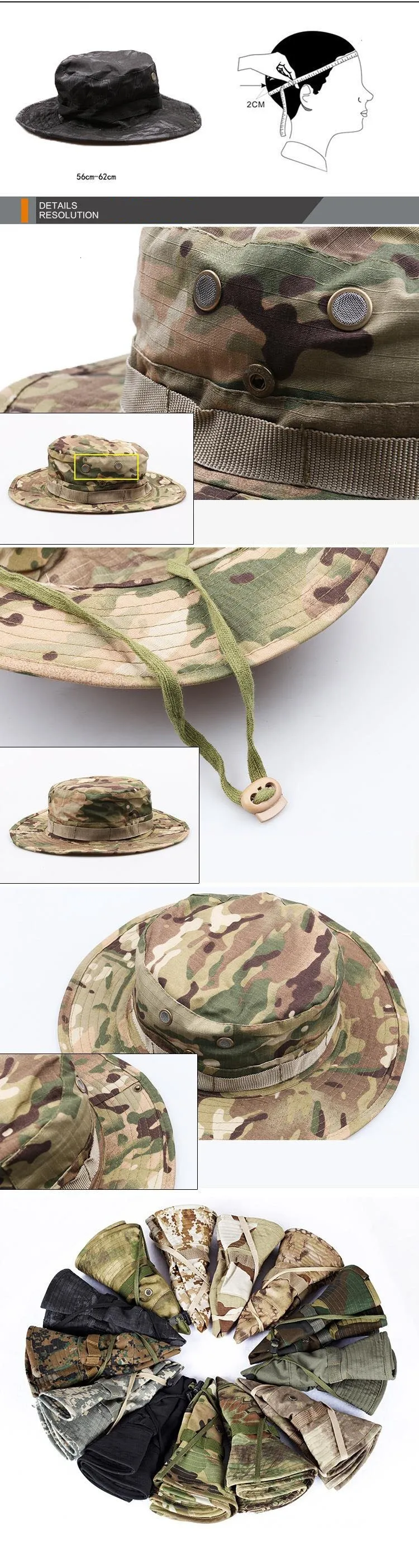 SINAIRSOFT Тактические страйкбол Снайпер камуфляж Boonie шапки Непальские кепки Militares армии мужские американские военные аксессуары Пешие прогулки