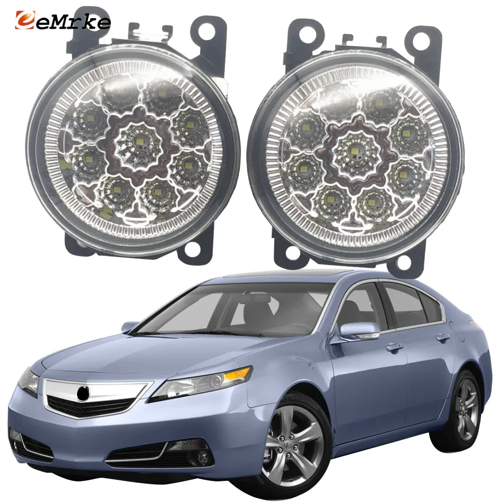 

Пара автомобильных фар для Acura TL UA8 UA9 Facelift 2012 2013 2014 9 штук светодиодные противотуманные фары H11 H8 12 В Галогенные Противотуманные светильник s ...