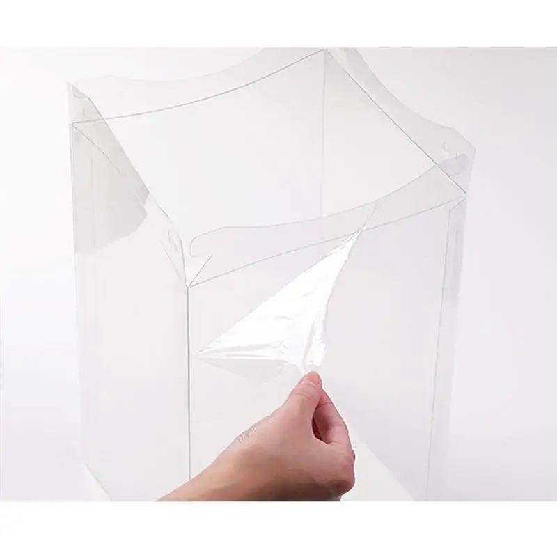 

5pcs Transparent Birthday Cake Box Plastic Cake Packaging Boxes Organizer Cake Case for Home Dessert Shop
