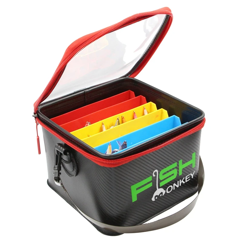 

Многофункциональный ящик для рыболовных снастей из ЭВА, утолщенный держатель для хранения приманок, ведро для рыболовных снастей, Органайз...