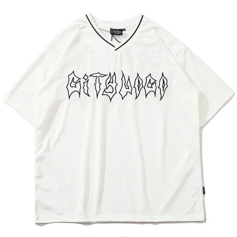 

Mens Letter Printed T shirt Unisex Hip Hop Casual Shirts 2021 Summer O-Neck Loose Size Tshirts 100%Polyester White t shirts Tee