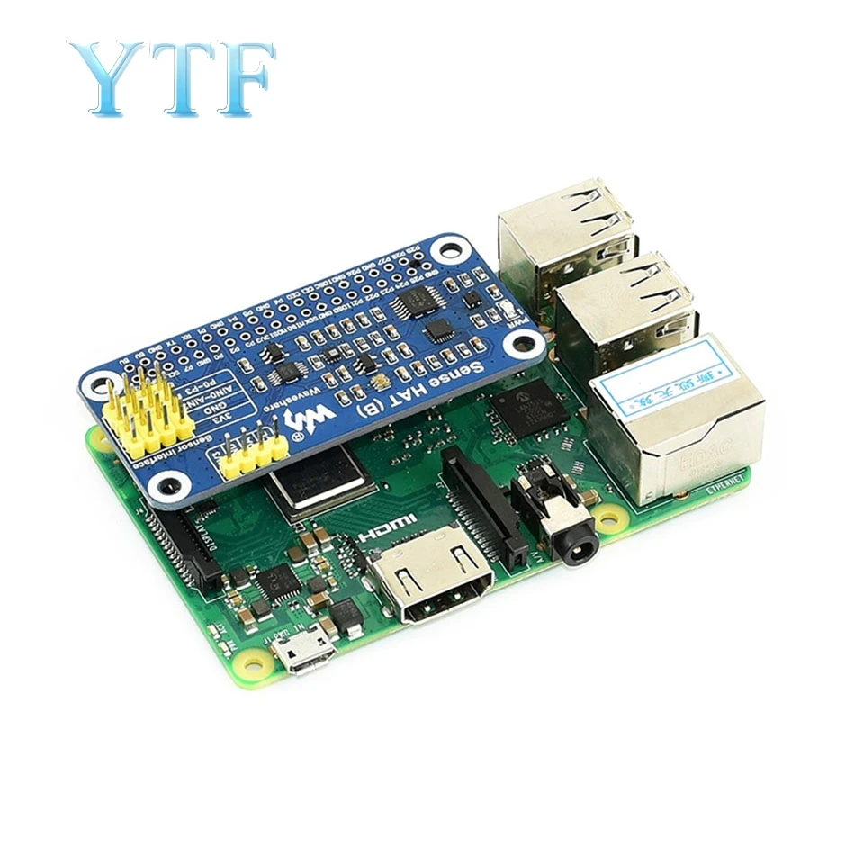Плата расширения датчика Raspberry Pi 4B встроенный гироскоп/акселерометр/датчик