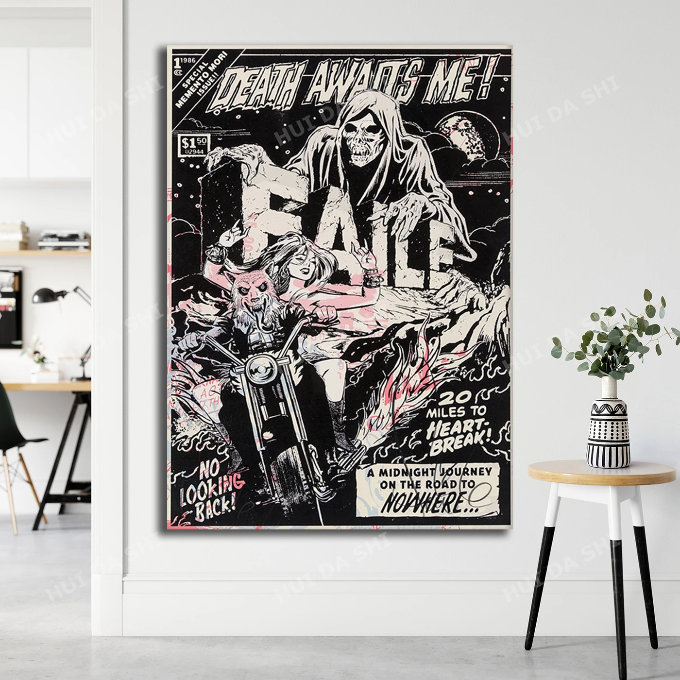 Memento Mori-Современная Художественная печать рисунок в стиле поп-арт сказочный