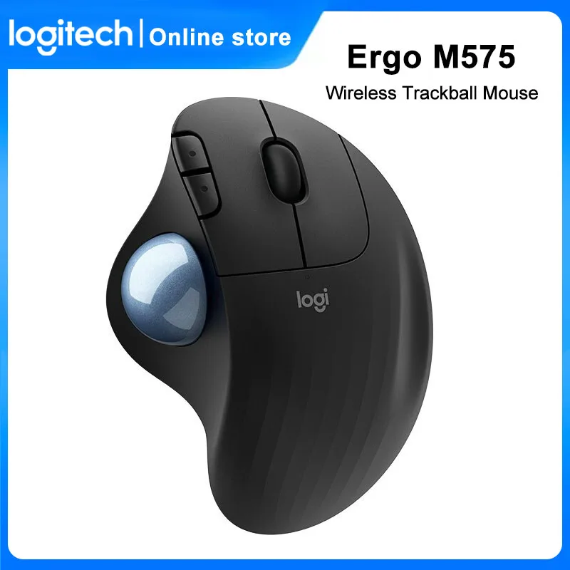Мышь Logitech Ergo M575 Беспроводная с трекболом ручная эргономичная креативная для ПК