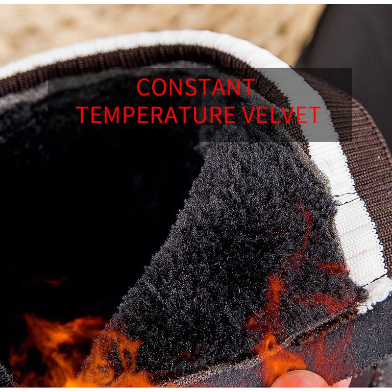 

Winter plus velvet warm women boots Comfortable ankle boots Waterproof women snow boots Non-slip cotton boots fashion flat shoes