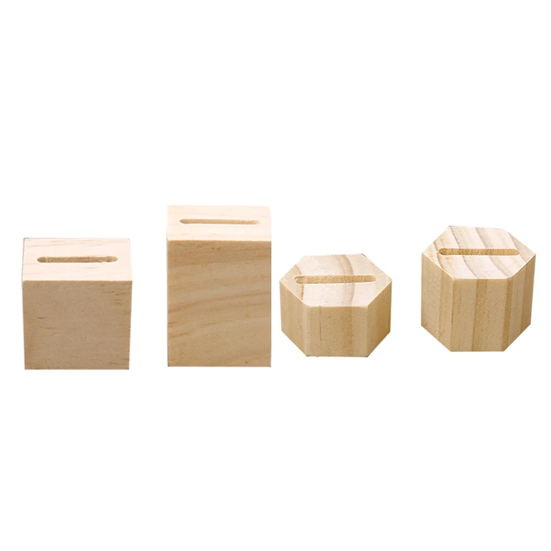 

4 шт. прямоугольные и шестигранные парные Кольца витрины, парные кольца держатели, кольца скобы, ювелирные серебряные стеллажи для хранения