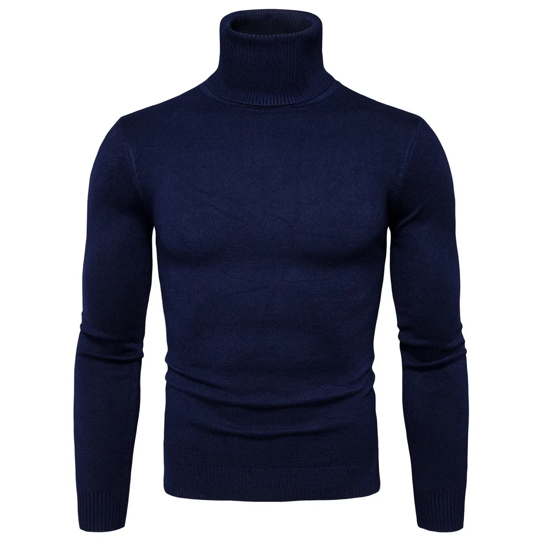 

2020 Winter Men Turtleneck Warm Sweater Mens Fashion Solid Knitted Sweater Male Slim Fit Pullover Jumper Dropping shipping