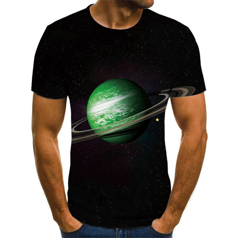 Летняя дышащая креативная трендовая футболка с круглым вырезом для мужчин и