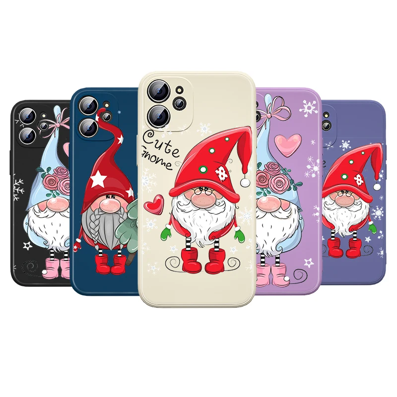 

Cartoon Cute Santa For Apple iPhone 13 12 Mini 11 Pro XS MAX XR X 8 7 6S SE Plus Liquid Silicone Soft Phone Case