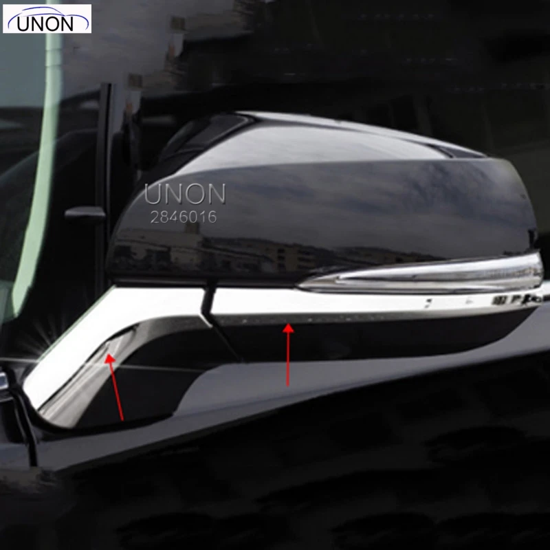 Car Styling Stickers For Toyota RAV4 RAV 4 2019 5th Accessories Stainless Steel Rearview Mirror Trims | Автомобили и мотоциклы