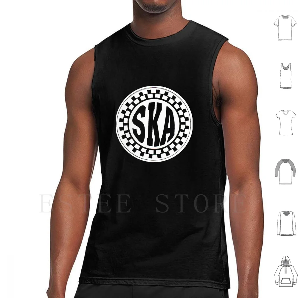 

Ska Tank Tops Vest Sleeveless Ska Madness Bumblefoot Ron Thal Pink Axl Slash Punk Hard Metal Stones Alice Cooper Guns And