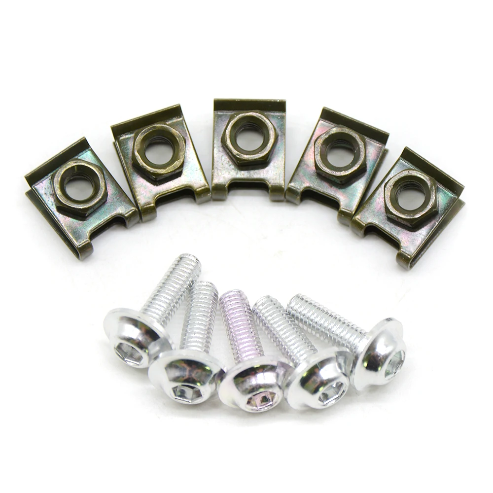 

5PCS/Set CNC Alloy Fairing Bolts Kit Bodywork Screws Nut 7 colors Motorcycle For APRILIA FALCO FRISSON MANA RS125 RS250 RS50