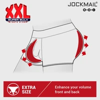 jockmail 3d padded enhance sexy underwear men briefs u convex gay underwear push up butt lifter gift front back removable pad