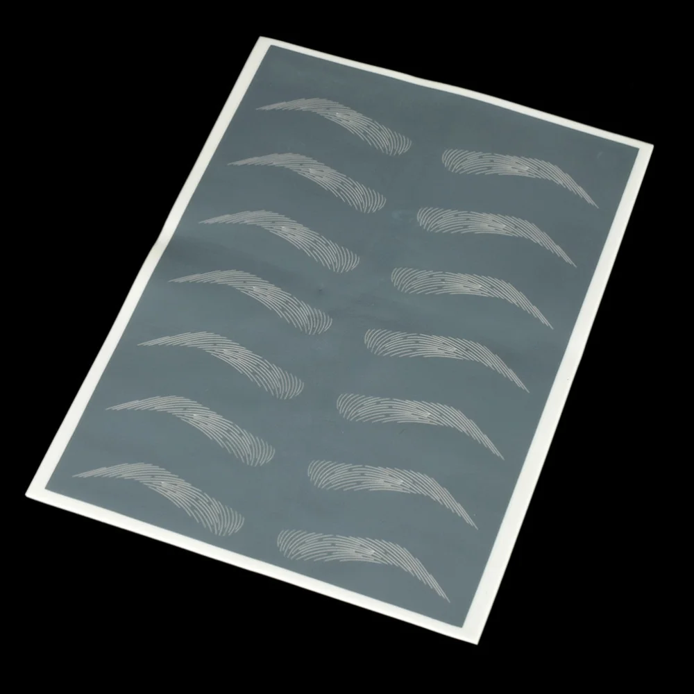 

1 Sheet Practice Skin Simulation Silicone Microblading Skin for Eyebrows Permanent Makeup (Water Chestnut Eyebro