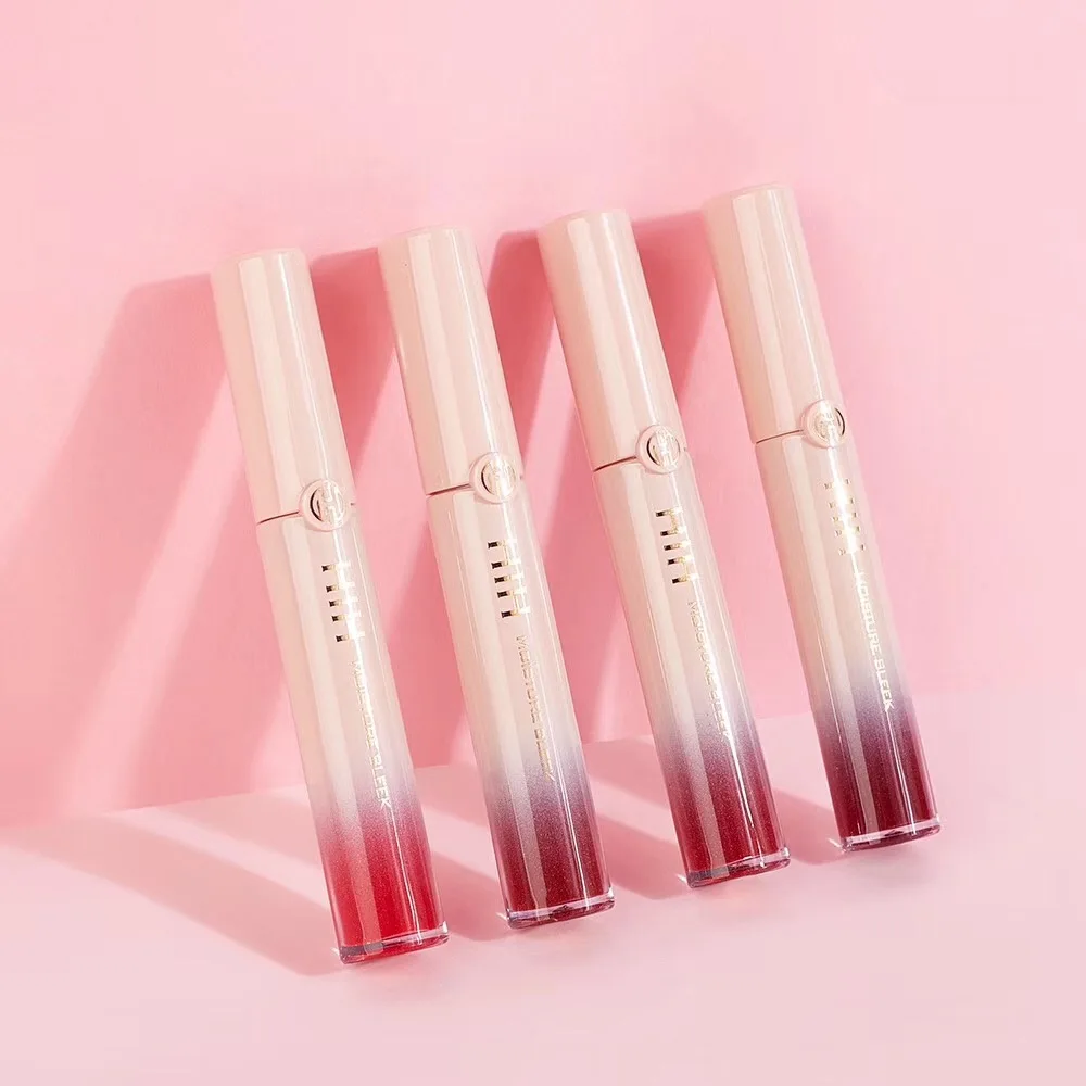 4 шт./компл. Увлажняющий блеск для губ темно красный оранжевый мягкий крем