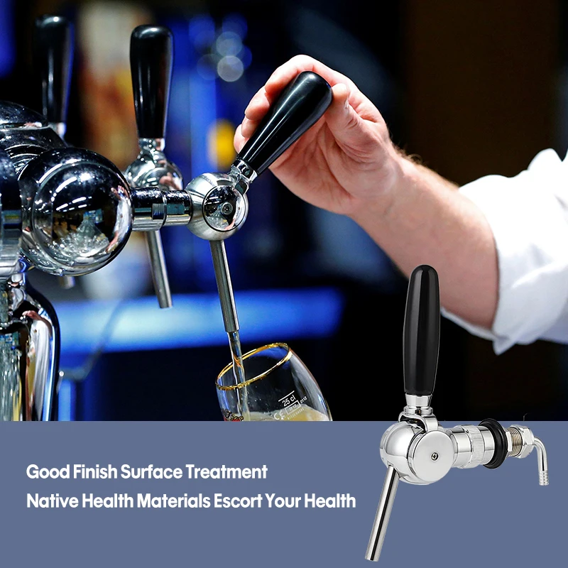 Бельгийский пивной кран 30 мм хвостовик шариковой формы 5/8 'G резьба с контролем