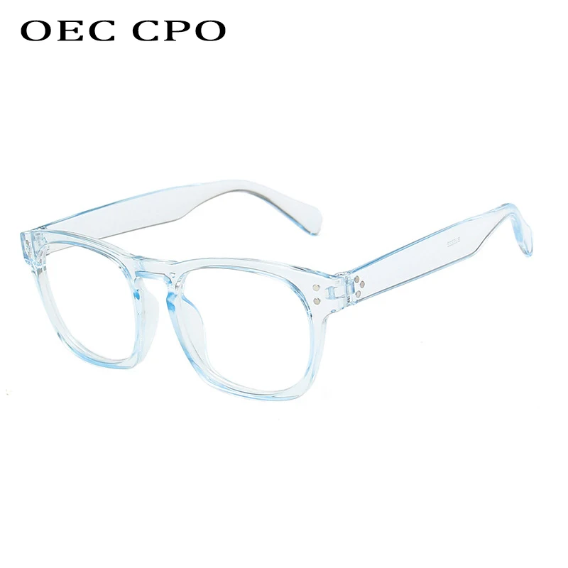 OEC CPO винтажные очки Квадратные прозрачные женские ретро оправа для очков женщин