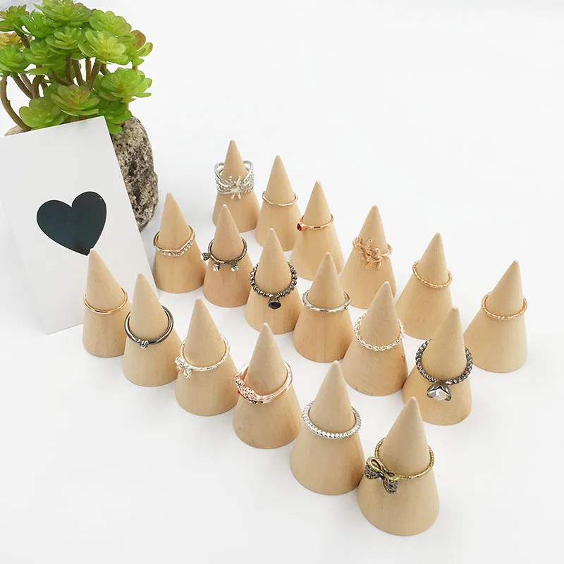 5 шт./лот деревянный конус неокрашенный Ornamnet аксессуары для рукоделия кольцо