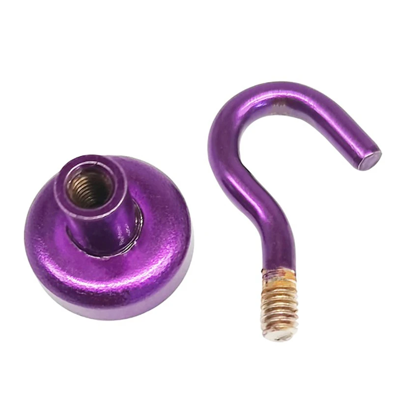 

5Pcs Steel Magnetic Hooks Powerful Hook Magnet Holder 10kg Suction Wall Hooks Holder Support Magnetic Holder