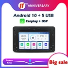 Автомобильный DVD-плеер Carplay DSP, IPS, PX6, Android 10, 4 Гб + 64 ГБ, GPS, RDS, радио, Bluetooth, Wi-Fi, для Alfa Romeo, Brera 159, Sportwagon, Spider