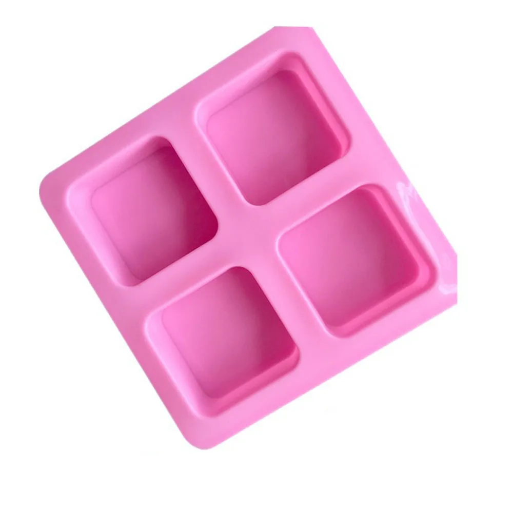 

Four Square Silicone Soap Mold Cake Cookies Baking Mold Ice Cube DIY Mould [4]