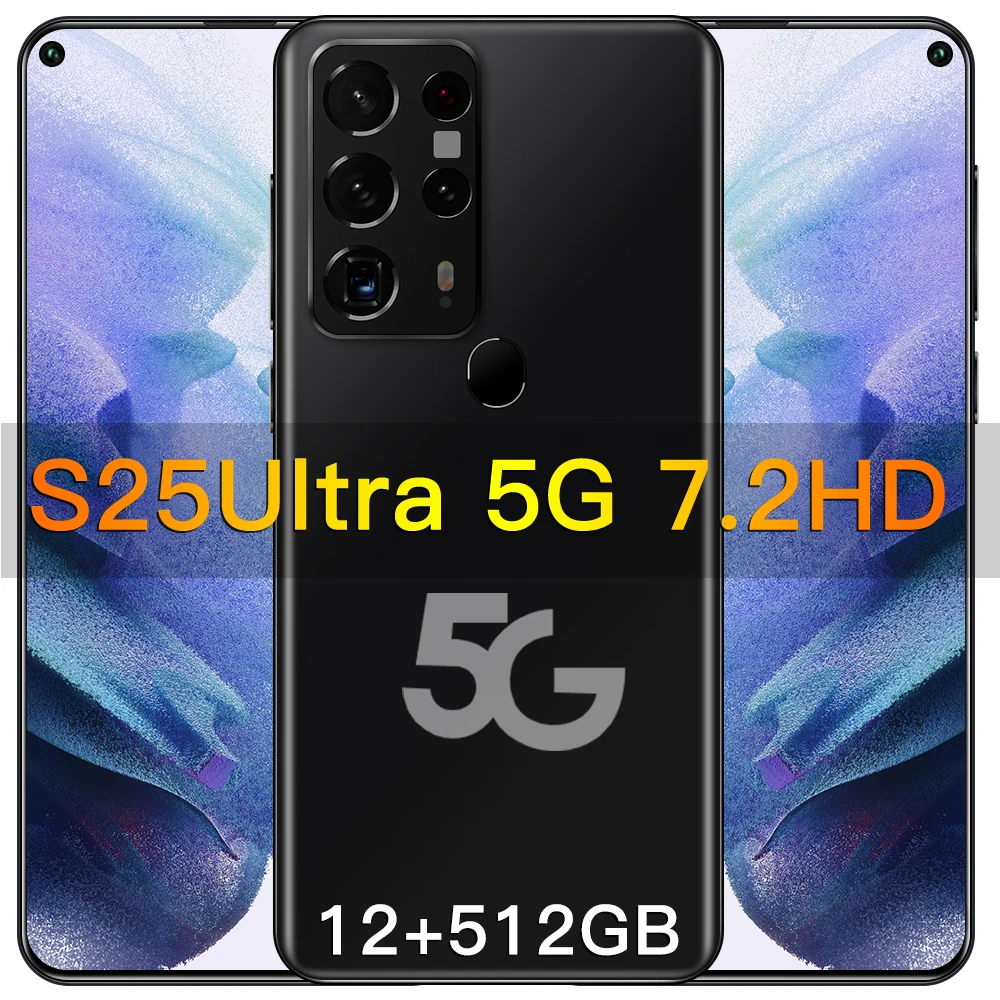 s25 ultra 12gb 256gb 512gb 6 6 inch android 10 0 5g 6000mah global version mobile phone waterdrop hd screen cellphone smartphon free global shipping
