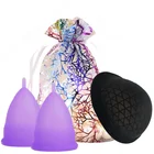 4 шт. многоразовые диски для менструации, плоский дизайн, сверхтонкие Стерилизующие силиконовые тампоны или прокладки для менструации, альтернативные прямые поставки