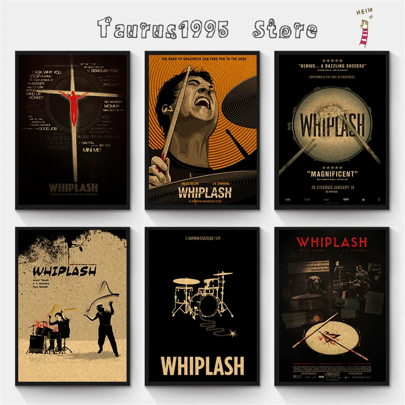 Новые винтажные бумажные плакаты Whiplash с Оскаром наклейки на стену | Дом и сад