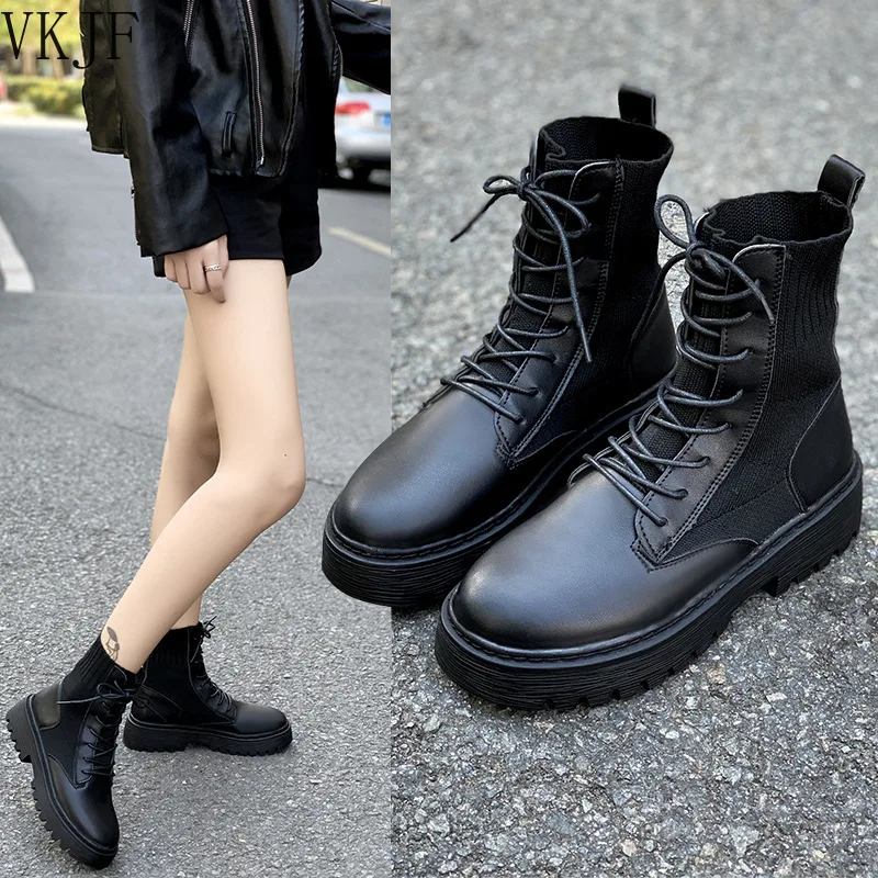 

Осень-зима 2021, шерстяные ботинки для верховой езды, женские тонкие ботинки в британском стиле, женские универсальные черные ботинки