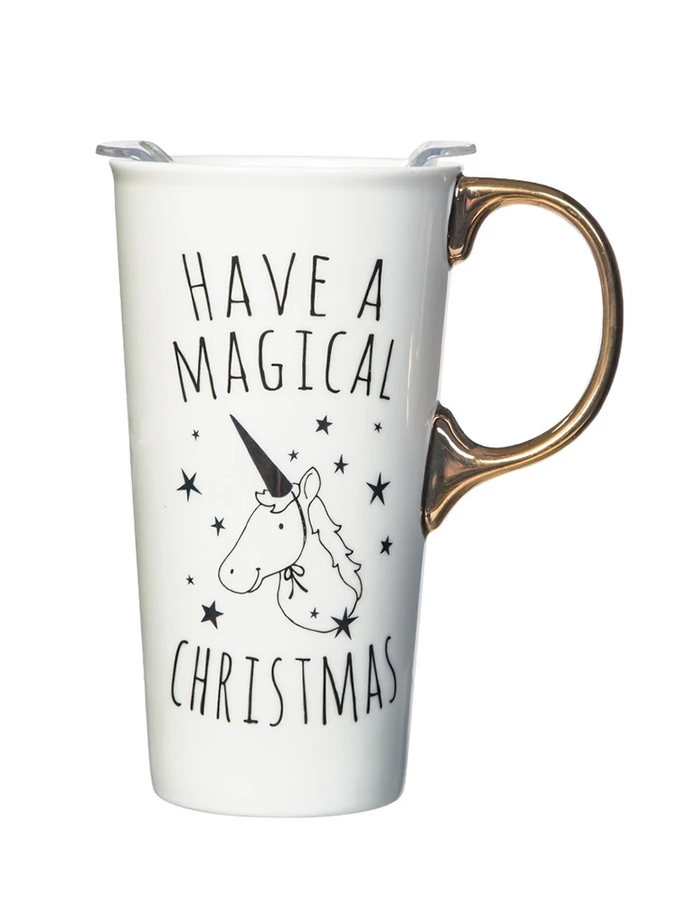 

Mack cup with cover large-capacity ceramic cup home minimalist Nordic wind office water cup gift box mugs coffee cups