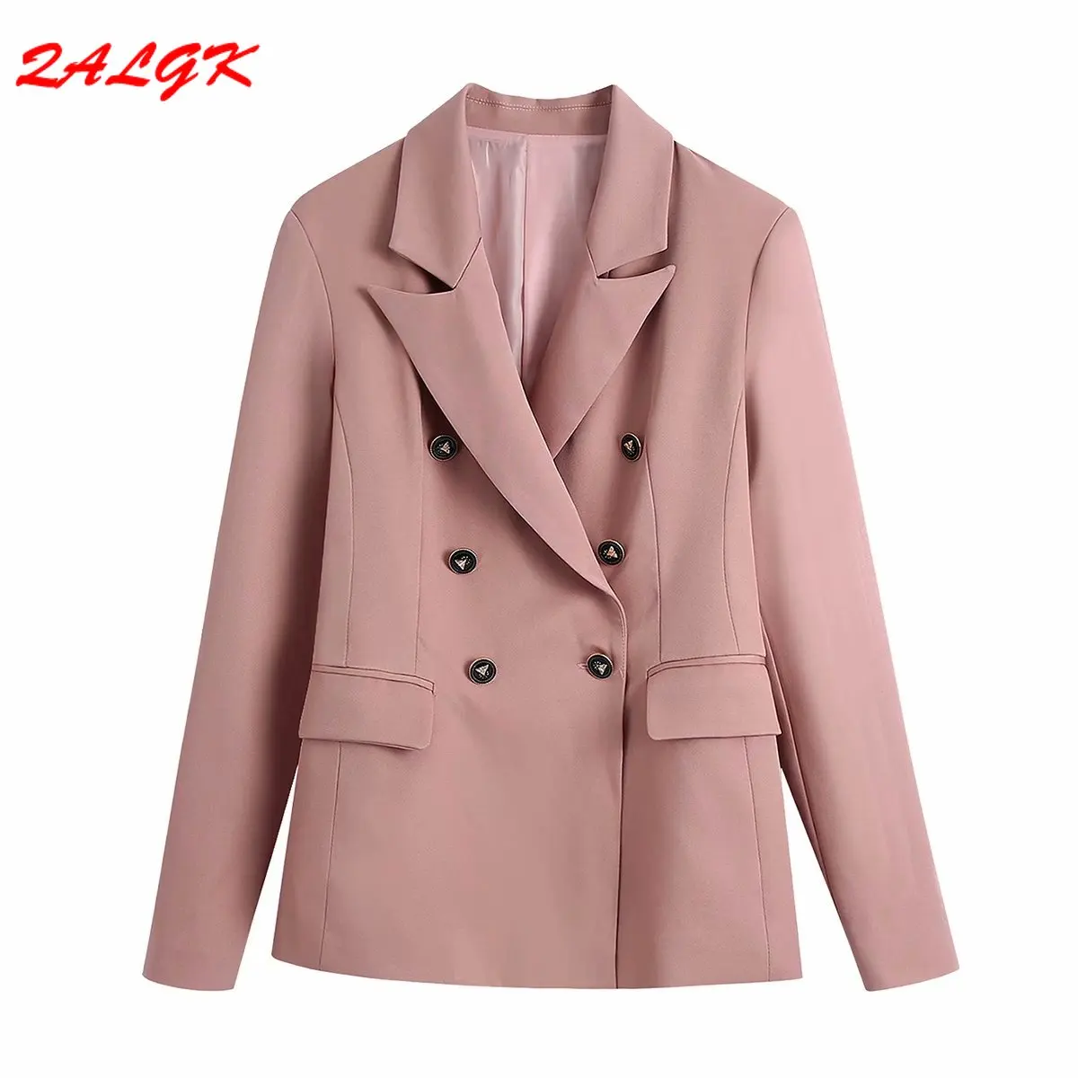

Women's Blazer Jacket Pure Color Long-sleeved Loose-fitting Elegant Casual Top 2021 Autumn and Winter New Temperament Clothes