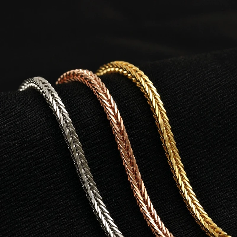 Цепочка MIQIAO из стерлингового серебра 925 пробы для цилиндров, длинная 40, 45, 50, 55, 60, 65, 70, 80 см, ширина 1,6 мм, мужское и женское ожерелье