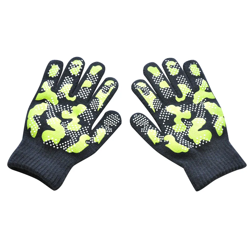 Зимние Сапоги унисекс в рубчик вязаный длинный перчатками Для мужчин женщин