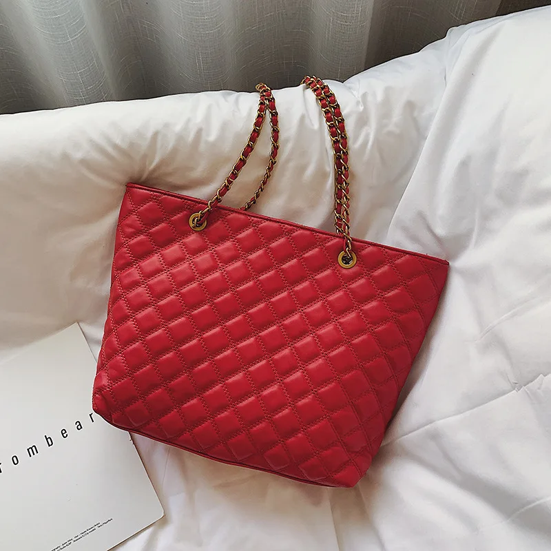 2020 New Quilted Chain Bag Fashion Women Shoulder Bags Large Handbags Crossbody tote bags for women | Багаж и сумки