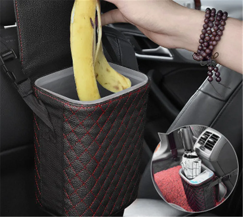 Автомобильное Мусорное ведро Органайзер держатель мусора автомобилей сумка для
